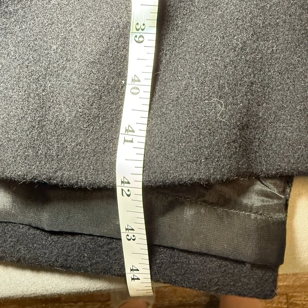 Preston and York Black 100% Wool Coat size 14